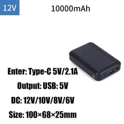 image-Power Bank 12V/20000mAh Portable Charging Power Supply Fast Charging For Fan Vest Cooling Vest Summer Air-Condition Clothing