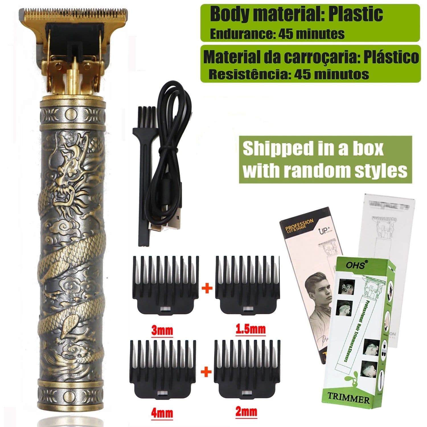 image-T9 Cordless Electric Hairber Shaver Hair Trimer Home Appliances Travel Barber Razors Shaving Machine for Men Trimmer Man