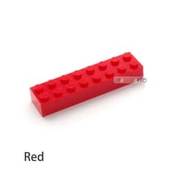 image-20pcs DIY Building Blocks Thick 2x8 Dots Educational Creative Toys for Children Figures Plastic Bricks Size Compatible With 3007