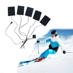 image-USB Charging Clothing Heating Pad 45℃-65℃ Vest Heater Winter Warm Camping Hiking Ski Cycling Pants Carbon Fiber Heated Pads
