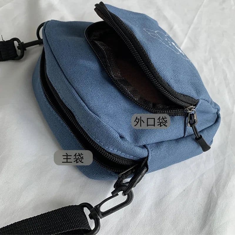 image-Cute Rabbit Canvas Women Small Crossbody Bag Casual Student Girls Messenger Bags Vintage Ladies Phone Purse Handbag Shoulder Bag