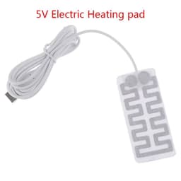 image-1 Pair 1pc Thermal Electric USB Gloves Heater Heated Gloves Carbon Fiber Cloth Skis Mittens Women's Winter Heating Film Pad