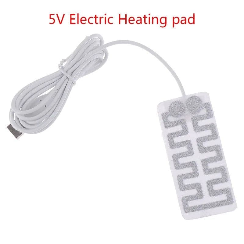 image-1 Pair 1pc Thermal Electric USB Gloves Heater Heated Gloves Carbon Fiber Cloth Skis Mittens Women's Winter Heating Film Pad