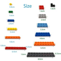 image-60pcs DIY Building Blocks Thick wall Figures Bricks 1x3 Dots Educational Creative Size Compatible With Brand Toys for Children