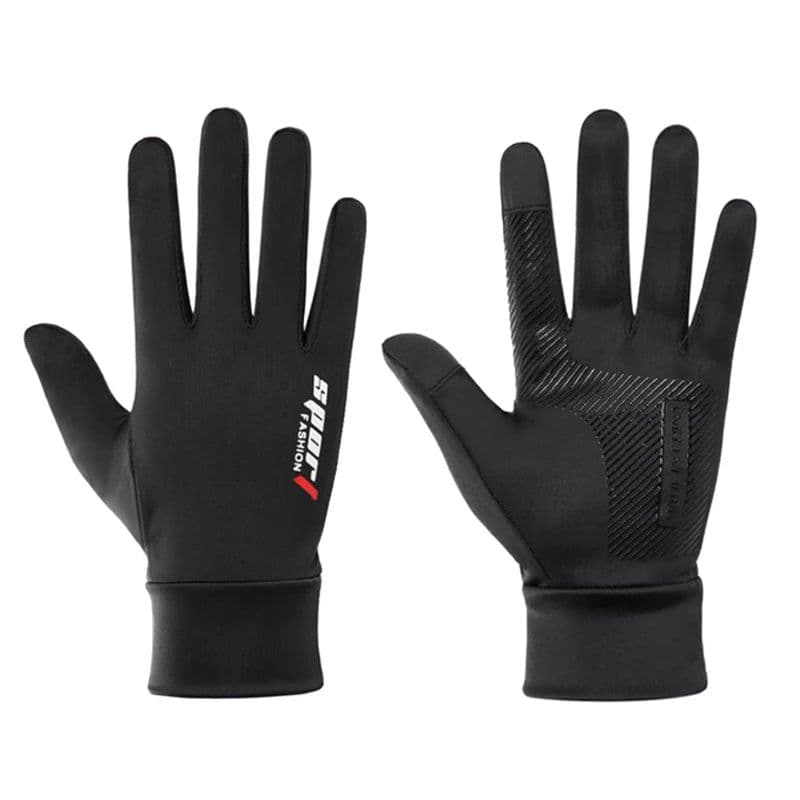 image-Ice Silk Non-Slip Motorcycle Racing Gloves Breathable Outdoor Sports Riding Touch Screen Gloves Thin Anti-UV Protective Gear