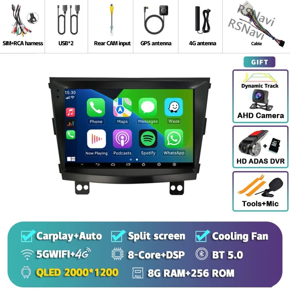 image-Android 15 Carplay Auto 2K Screen Car Radio Multimedia Player For SsangYong Tivoli 2015 -2022 Autoradio Stereo 2din Head Unit