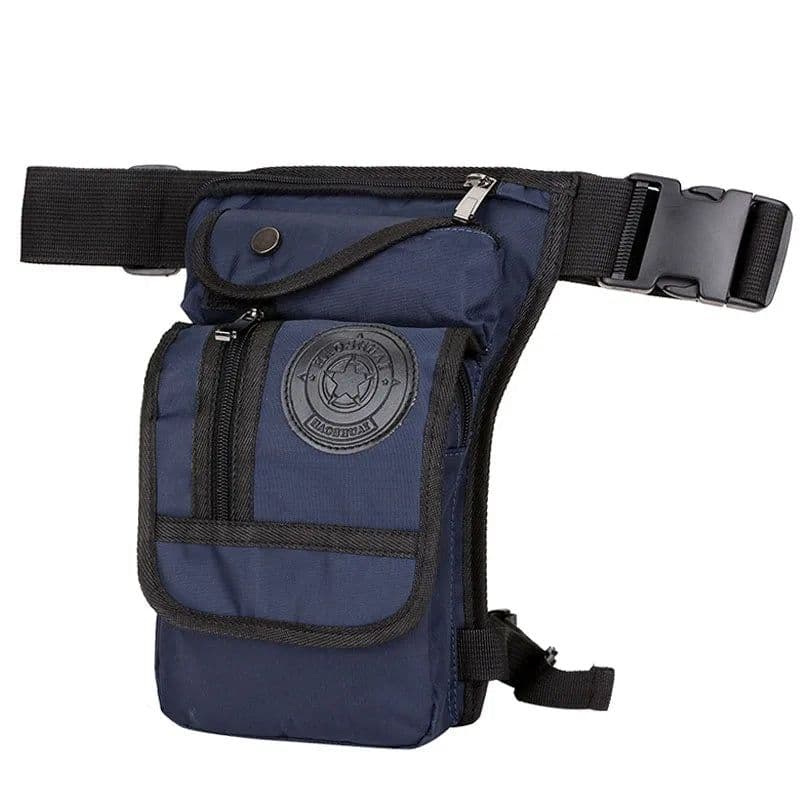 image-High Quality Men's Canvas Drop Leg Bag Military Motorcycle Multi-purpose Messenger Shoulder Bags Belt Hip Bum Waist Fanny Pack