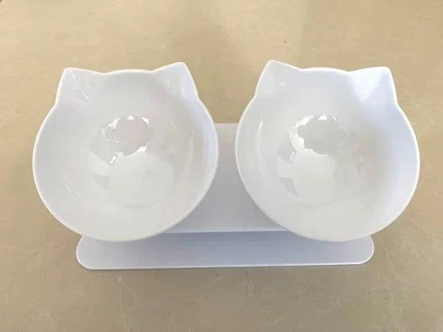 image-Non-Slip Double Cat Bowl Dog Bowl With Stand Pet Feeding Cat Water Bowl For Cats Food Pet Bowls For Dogs Feeder Product Supplies