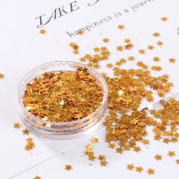 image-10g/Pack Light Gold Nail Sequin 3mm 4mm Star Shape Sequins Paillettes for Nails Beauty,Lady manicure,wedding decoration confetti