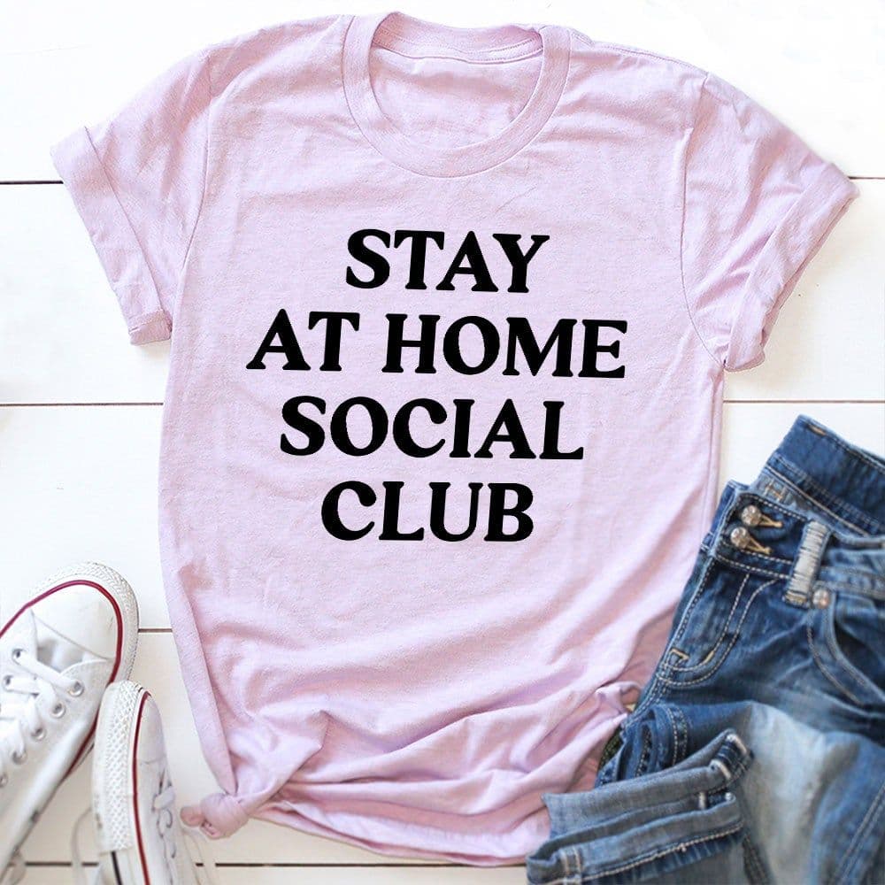 image-Stay At Home Social Club T-Shirt