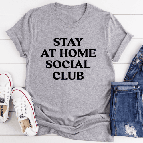 image-Stay At Home Social Club T-Shirt