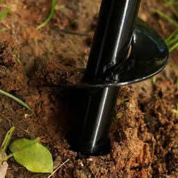 image-DIY Carbon Steel Planter Garden Auger Spiral Drill Bit Flower Planting Hole Digger Drill Bit Yard Gardening Bedding Planting