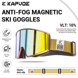 image-KAPVOE Photochromic Men Women Outdoor Sports Ski goggles Anti-fog Snowboarding Snowmobile Glasses UV400 Teen Charistmas Cycling