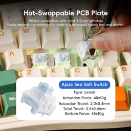 image-MAMBASNAKE x Ajazz AKS068 Pro 68 Keys Alice-Layout VIA Programmable Gasket Mechanical Keyboard