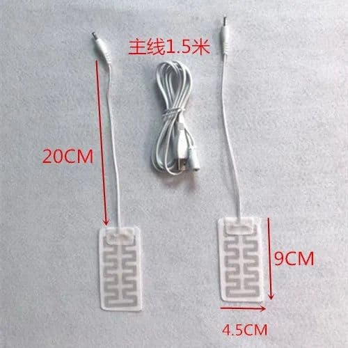image-1 Pair 1pc Thermal Electric USB Gloves Heater Heated Gloves Carbon Fiber Cloth Skis Mittens Women's Winter Heating Film Pad