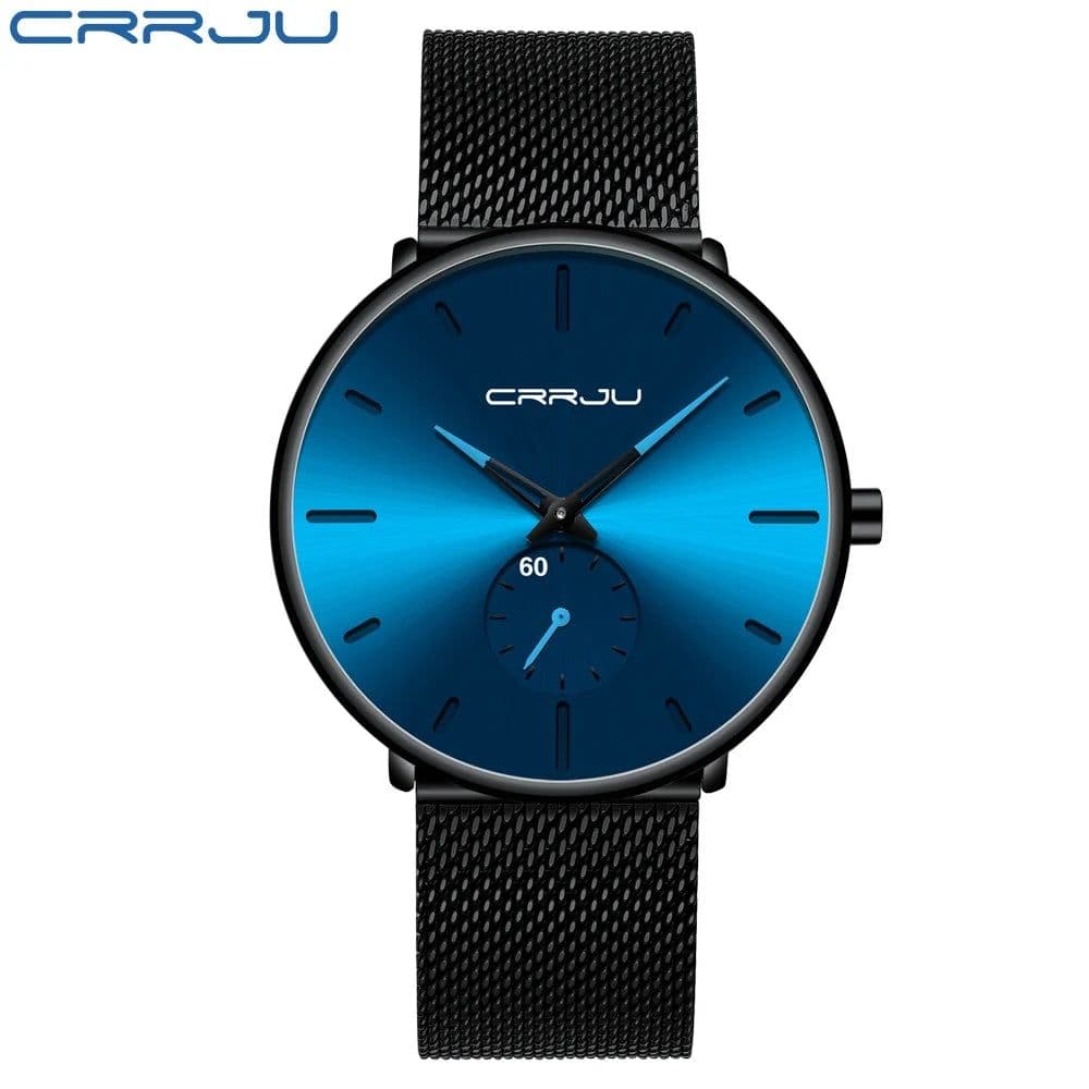 image-CRRJU Sports Mens slim Watches Top Brand Luxury Waterproof Sport Watch Men Ultra Thin Dial Quartz Watch Casual Relogio Masculino