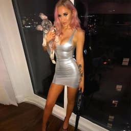 image-Women Dress, Hip Dress Solid Color Bodycon Sleeveless Outfit, Low