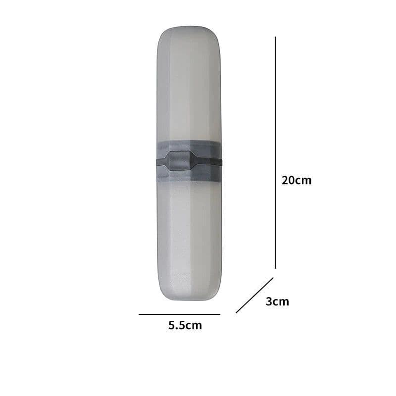 image-Portable Toothpaste Toothbrush Protect Holder Case Travel Camping Storage Box Protect Toothbrush Toothpaste from Dirt and Damage