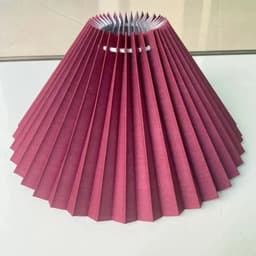 image-Pleated KD table lamp lampshade E27 Korea ins wall lamp lampshade modern minimalist DIY Nordic washable lampshade