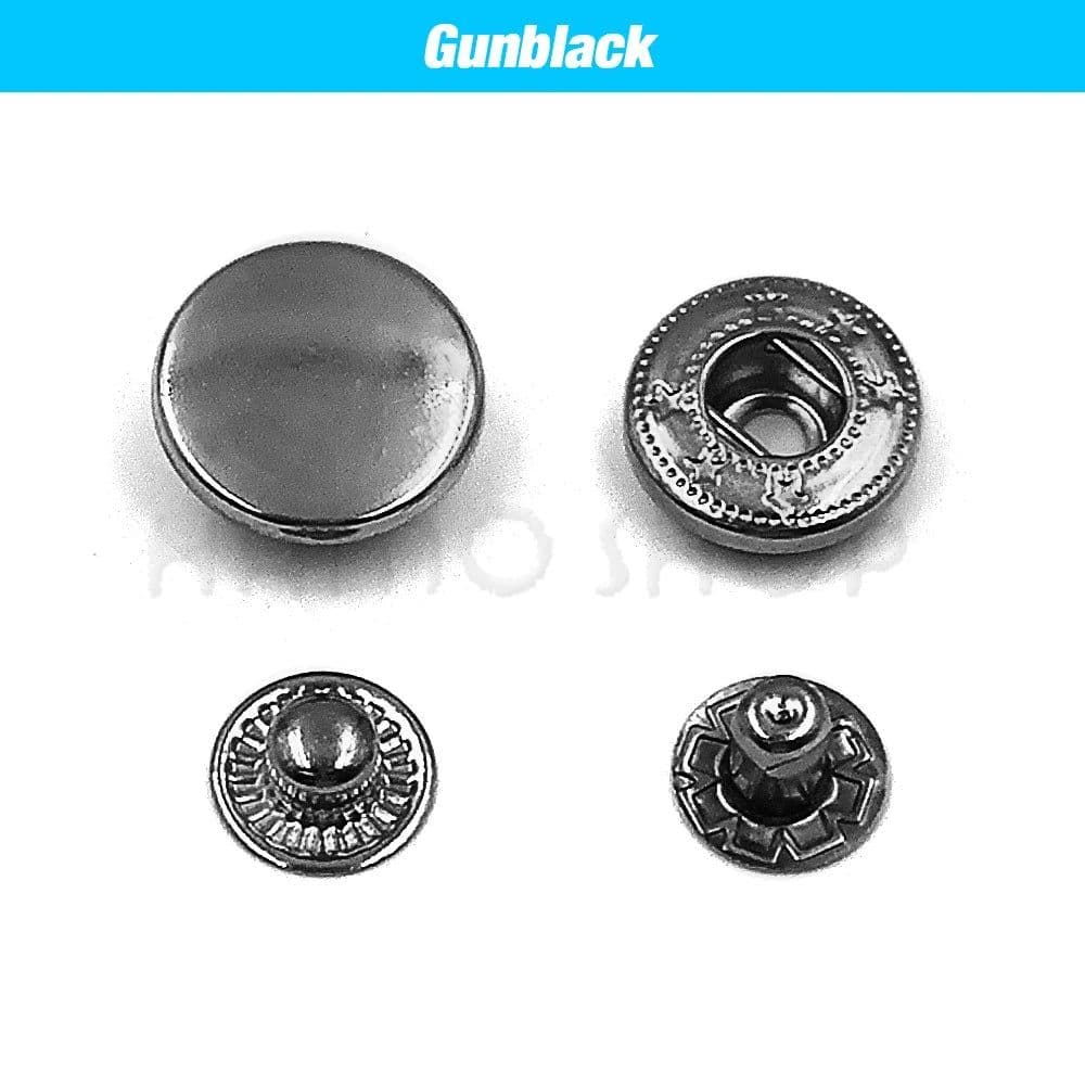 image-50set Snap Fasteners Metal Snaps Press Button Studs Optional Installation Tools Kit For Leathercraft Clothes Garment Bags Shoes