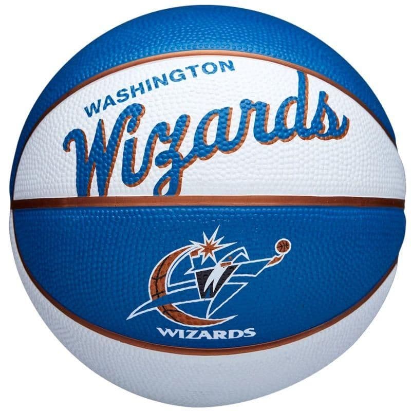 image-Wilson Team Retro Washington Wizards Mini Ball WTB3200XBWAS basketball