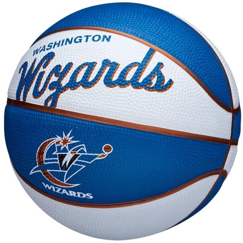 image-Wilson Team Retro Washington Wizards Mini Ball WTB3200XBWAS basketball