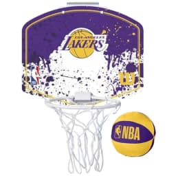 image-Basketball board Mini Wilson NBA Team Los Angeles Lakers Mini Hoop WTBA1302LAL