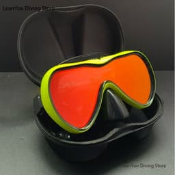 image-New Water Sports Adult Scuba Swimming Mask with Mirror Coating Lens UV Protection Mask Diving For Man Women