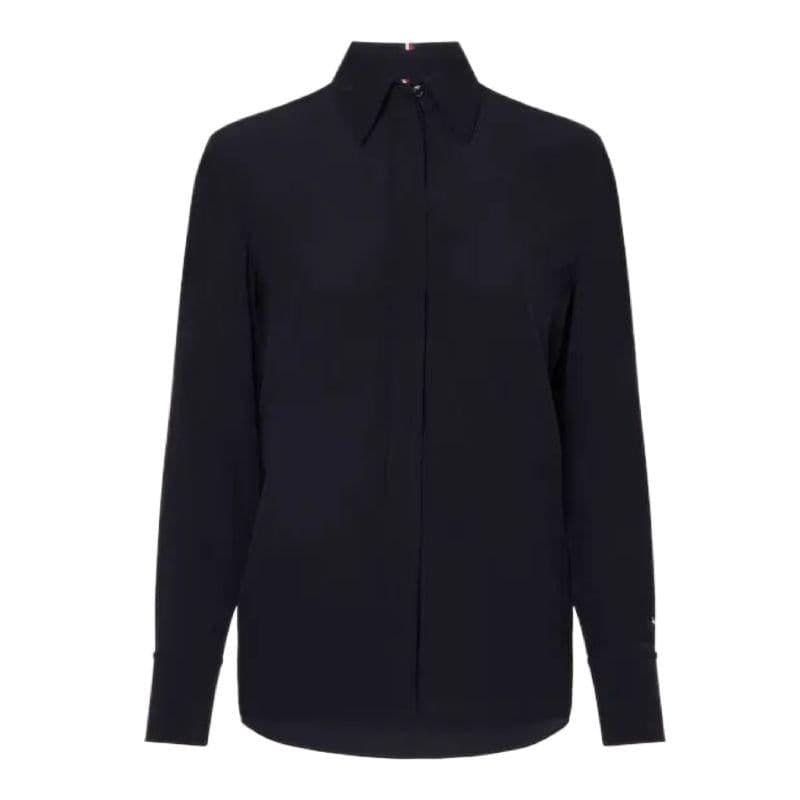 image-Tommy Hilfiger Viscose Crepe Blouse Ls W WW0WW32274