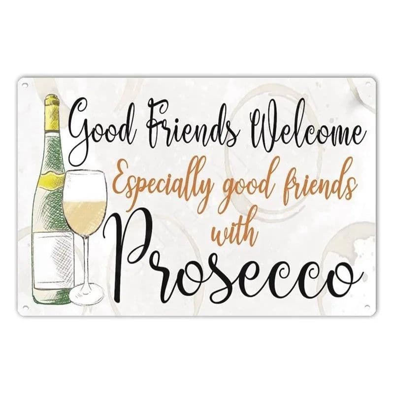 image-Prosecco O'Clock Vintage Poster Prosecco Cocktails Metal Tin Signs Pub Bar Decoration Prosecco Princess Wall Art Decor N355