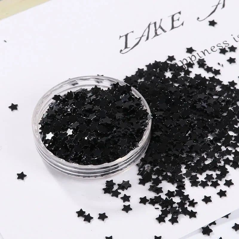 image-10g/Pack Light Gold Nail Sequin 3mm 4mm Star Shape Sequins Paillettes for Nails Beauty,Lady manicure,wedding decoration confetti