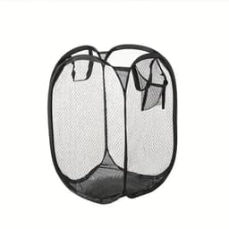 image-Mesh Pop-up Laundry Basket, Laundry Basket, Foldable Dirty Clothes Storage Basket, Large Capacity Storage Basket