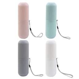 image-Portable Toothpaste Toothbrush Protect Holder Case Travel Camping Storage Box Protect Toothbrush Toothpaste from Dirt and Damage