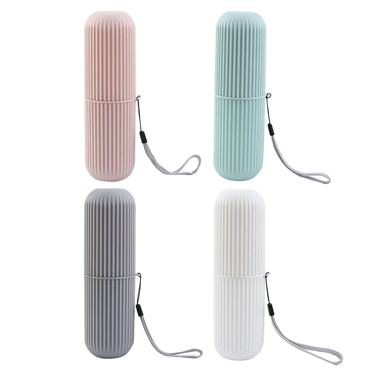 image-Portable Toothpaste Toothbrush Protect Holder Case Travel Camping Storage Box Protect Toothbrush Toothpaste from Dirt and Damage