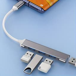 image-4 Port Multi Splitter Type C HUB 3.0 USB 3.1 Adapter OTG For Xiaomi Lenovo Macbook 13 15 Air Pro PC Computer Accessories
