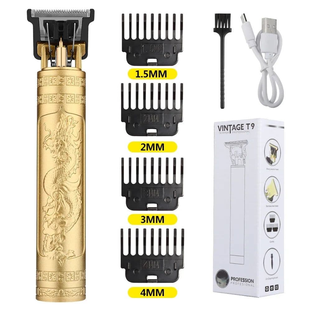 image-Retro T9 Original Haircutting Machine Set Jackets Trimmer Men's Electric Shaver Male Lence Pro Barber Shaver for Sensitive Areas
