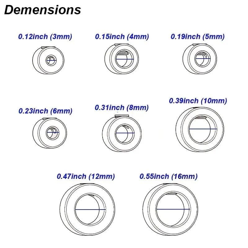 image-Drill Stoper Collar Set Stop Bit Ring Shaft Limit Metric Lock Steel Press Depth Ajustable Positioner Hole Guide Woodwork Tool