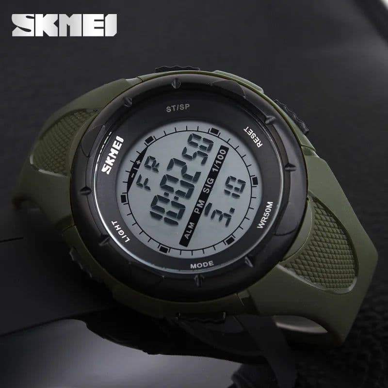 image-SKMEI Fashion Simple Sport watch Men Military Watches Alarm Clock Shock Resistant Waterproof Digital Watch reloj hombre 1025