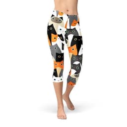 image-Womens All Over Print Cats Capri Leggings