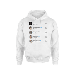 image-"Why do all legends die?" white hoodie