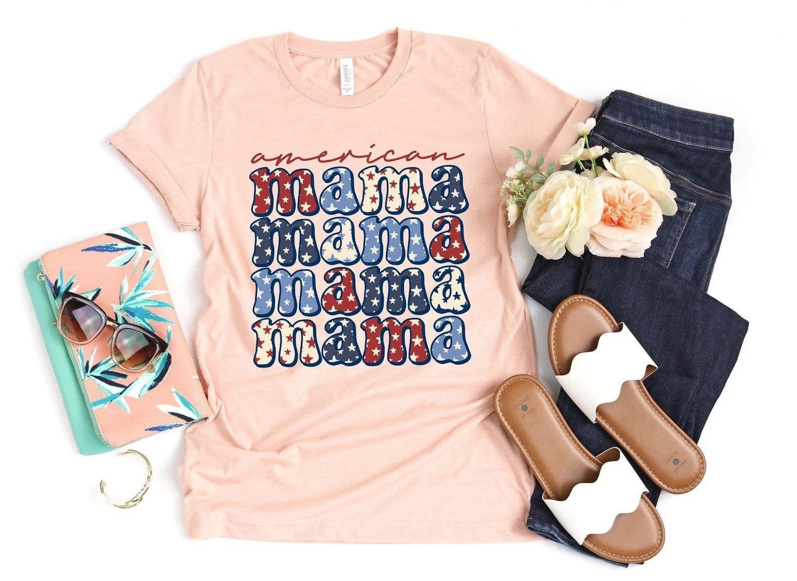 image-American Mama 4th of July T-shirt