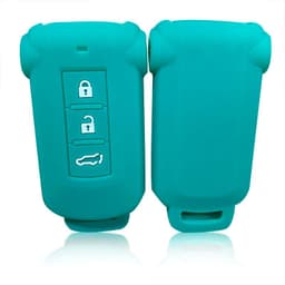 image-Silica Gel Car Key Cover Case For Mitsubishi Outlander 2014 Pajero Delica Key Holder Remote Control Case For Keychain Alarm
