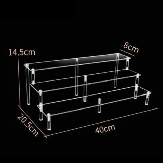 image-Acrylic Display stand for Amiibo Funko POP Figures,Cupcake Cosmetic Nail Polish Clay Figurine Jewelry for Display Stand Riser