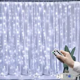 image-6x3M/3x3m Curtain Garland on The Window USB Power Fairy Lights Festoon with Remote New Year Garland Led Lights Christmas Decor