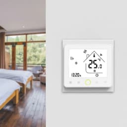 image-MOES WiFi Water/Electric Floor Heating Thermostat Gas Boiler Temperature Controller Smart Alexa tuya Google Voice zigbee Control