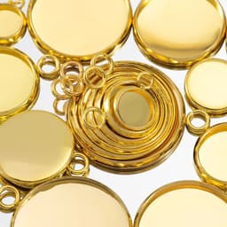 image-20pcs Gold Color Stainless Steel Cabochon Base Pendant Setting Blank Round Tray for DIY Resin Jewerly Making Findings Wholesale