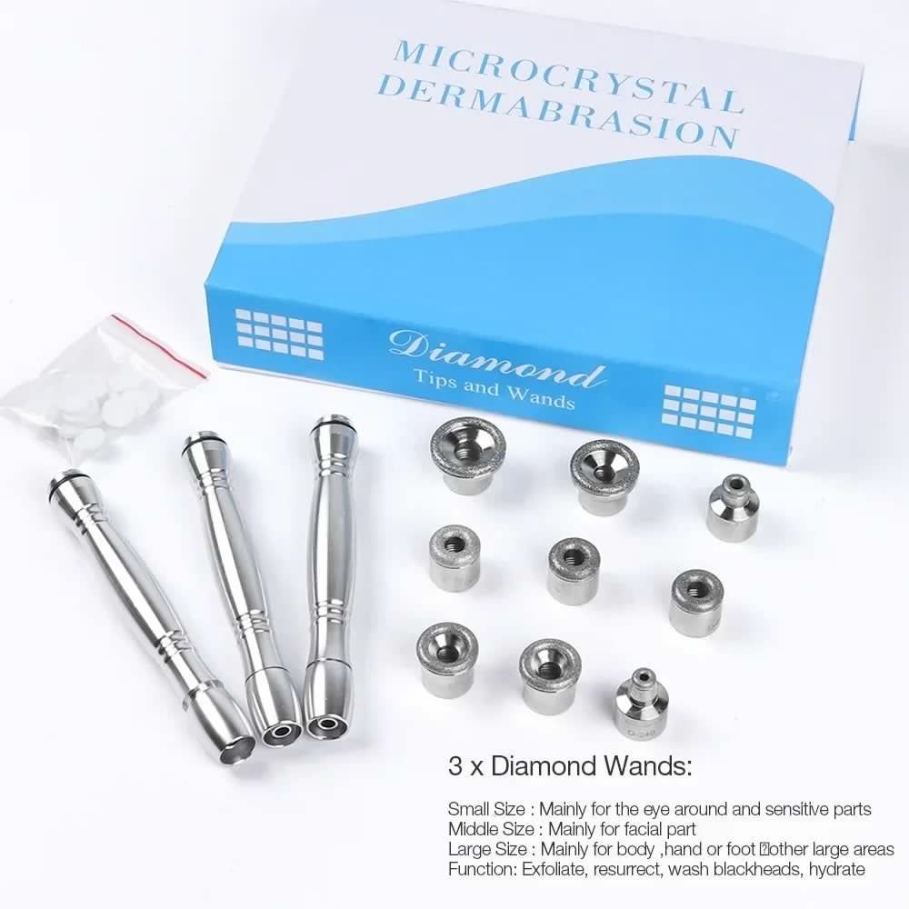 image-Foreverlily Diamond Microdermabrasion Dermabrasion Machine Water Spray Exfoliation Beauty Machine Wrinkle Face Peeling Machine