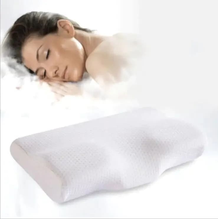 image-Butterfly design Memory Pillow Neck protection Slow Rebound Memory Foam Pillow Health Care Cervical Orthopedic Neck Foam Pillows