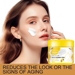 image-Anti-Aging Face Cream with Bee Venom&Niacinamide - Hydrating & Firming Formula with Collagen & Salicylic Acid for All Skin Types