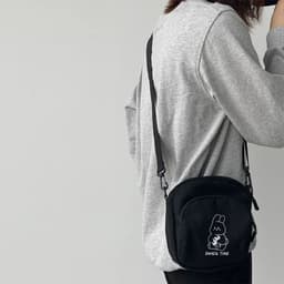 image-Cute Rabbit Canvas Women Small Crossbody Bag Casual Student Girls Messenger Bags Vintage Ladies Phone Purse Handbag Shoulder Bag